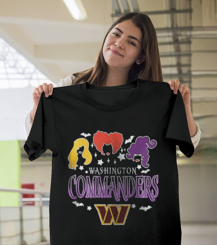 Washington Commanders You Can't Sit With Us Hocus Pocus Hair T-Shirt