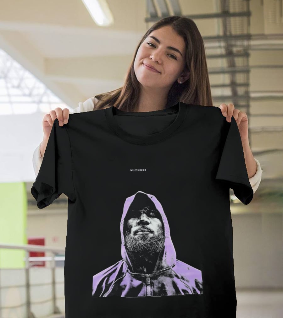 Witness LeBron James Style Purple T-Shirt