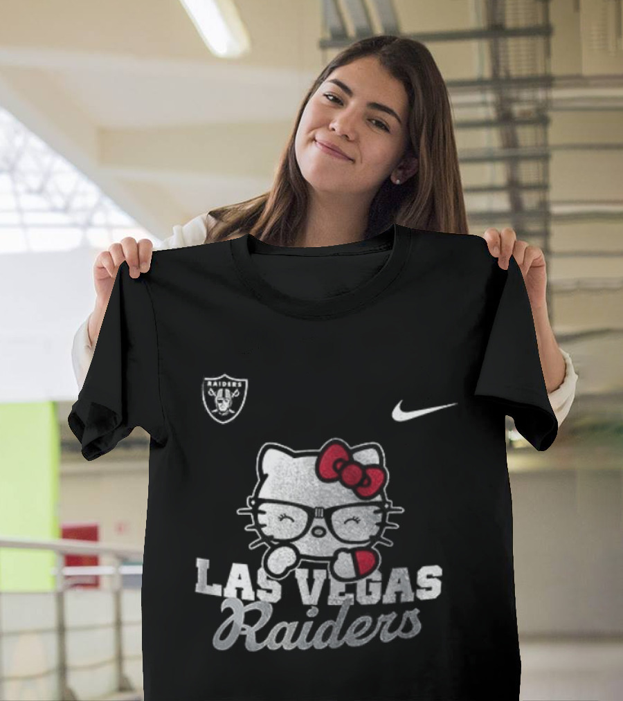 Las Vegas Raiders Hello Kitty Nike Collaboration T-Shirt