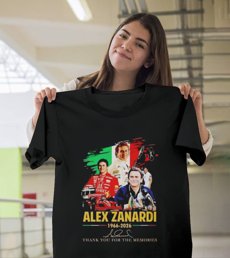 Alex Zanardi 1966 2026 Thank You For The Memories Formula One CART IndyCar T-Shirt