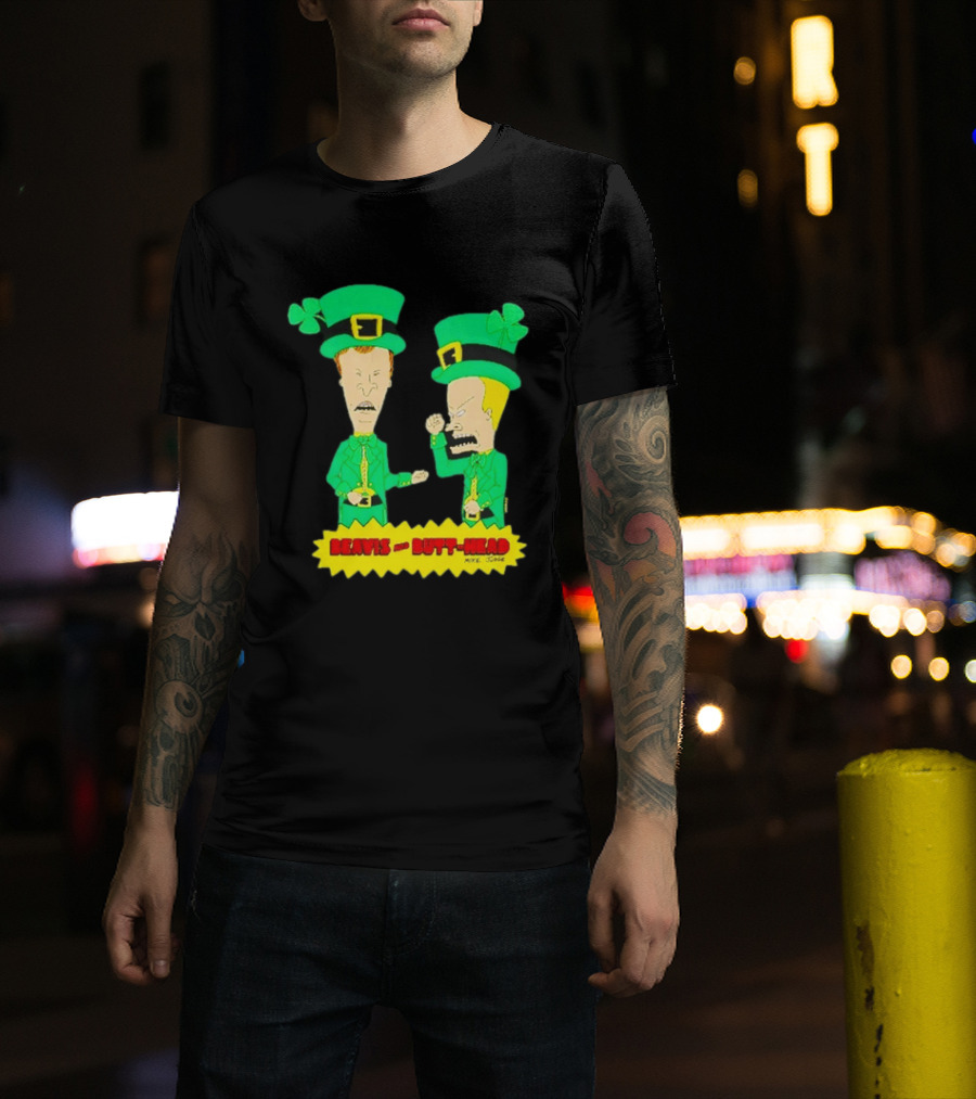 Beavis And Butt Head Leprechaun Costumes Green Bay Packers Mike Judge T-Shirt
