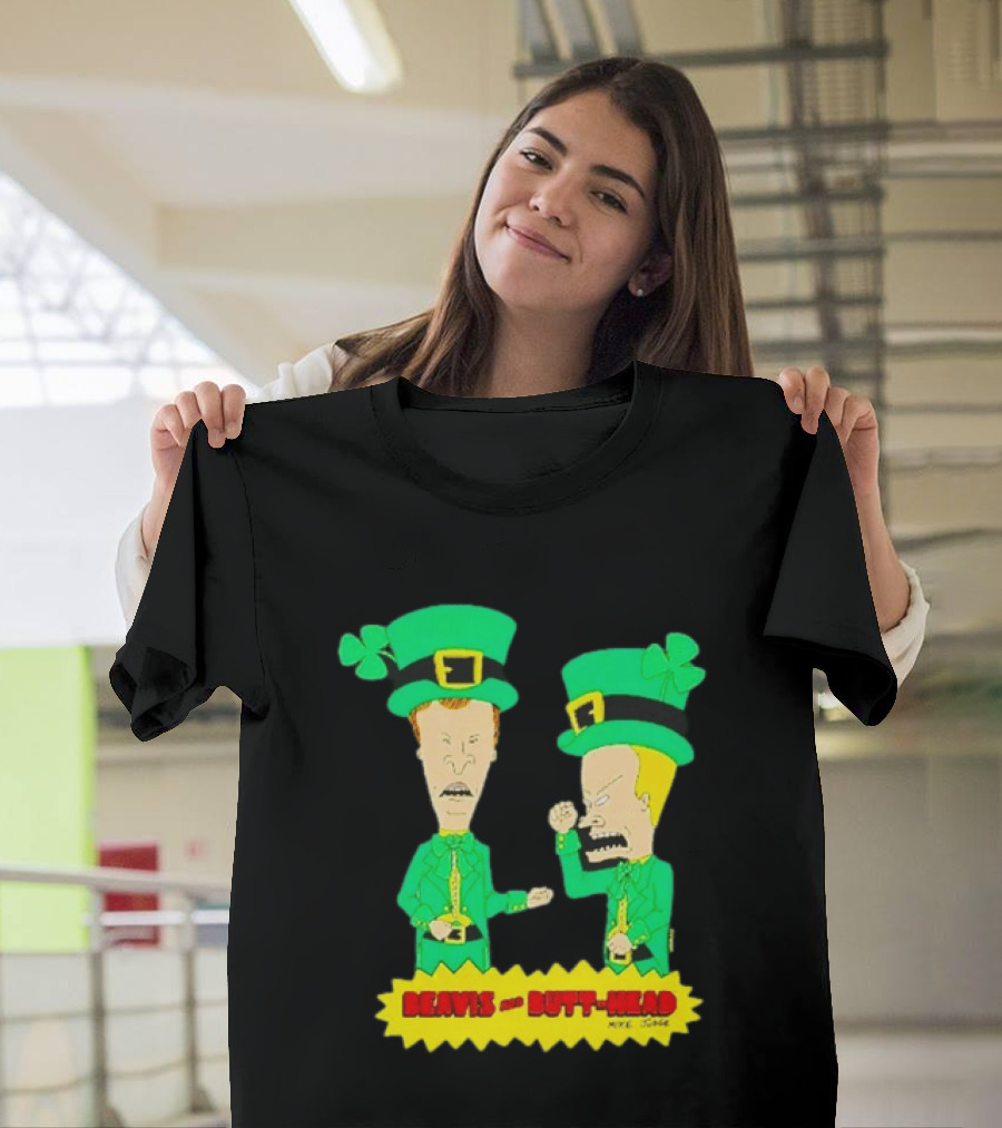 Beavis And Butt Head Leprechaun Costumes Green Bay Packers Mike Judge T-Shirt