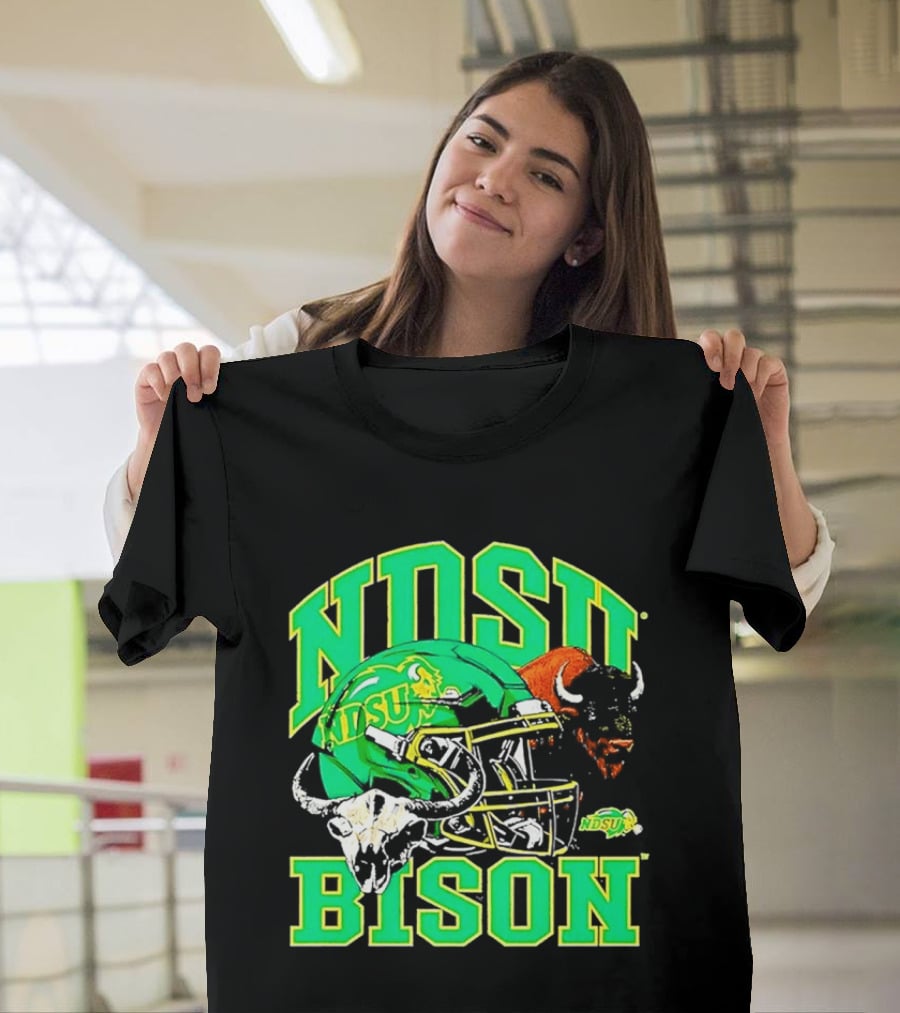 NDSU Bison Helmet Best NCAA Football Team Spirit T-Shirt