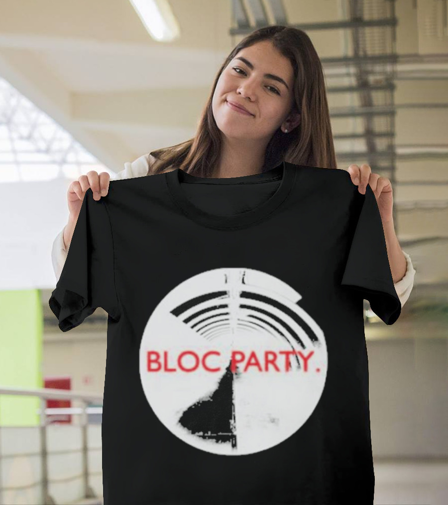 Bloc Party Anatomy Of A Brief Romance Black And White Circle T-Shirt
