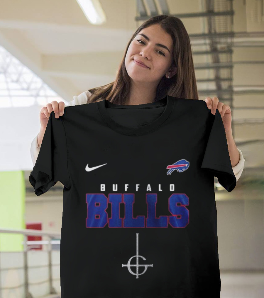 Buffalo Bills Nike Ghost Band Skeleton Collaboration T-Shirt