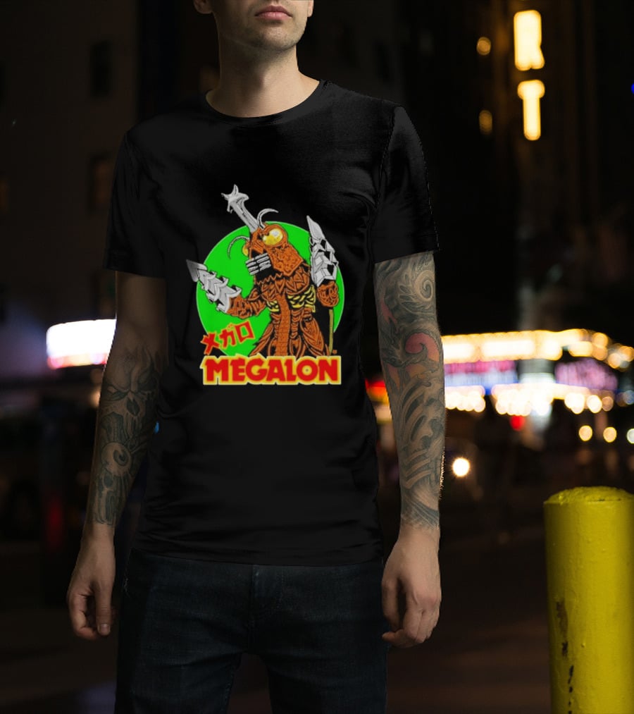 Cavitycolors Megalon Monster Kaiju Japanese Horror And Halloween T-Shirt