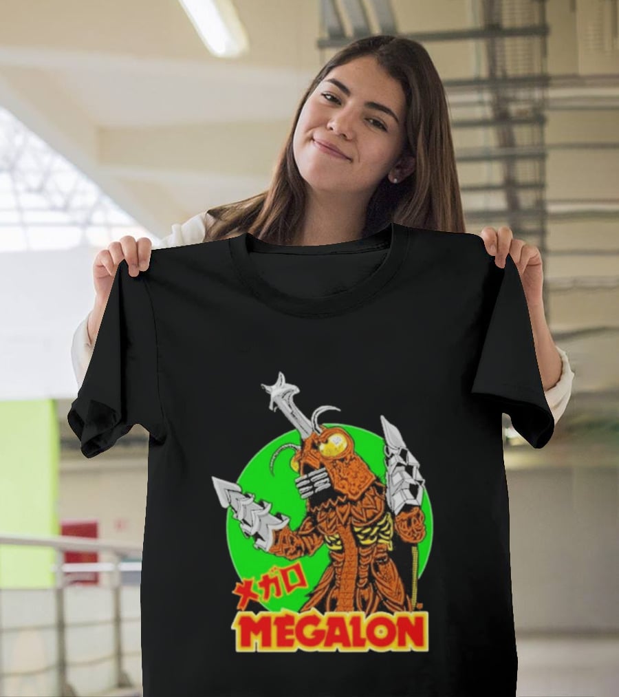 Cavitycolors Megalon Monster Kaiju Japanese Horror And Halloween T-Shirt