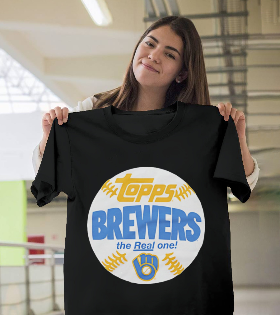 Topps Brewers The Real One Baseball T-Shirt