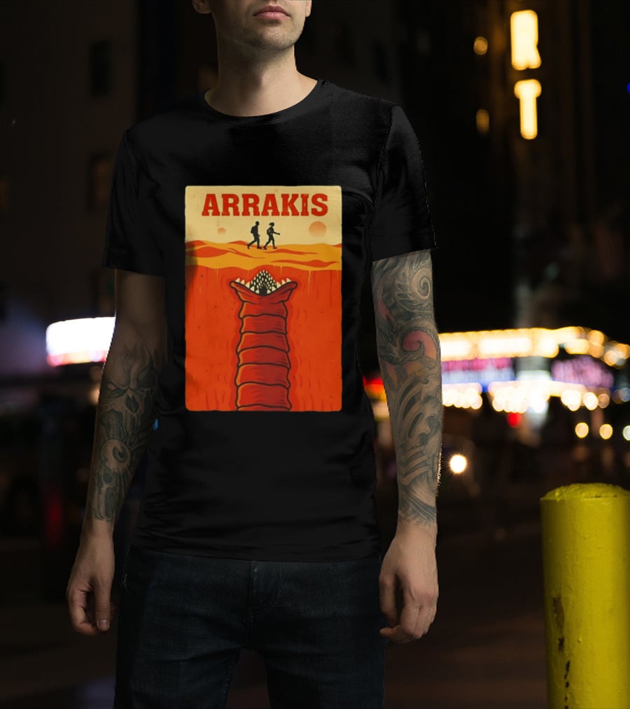 Arrakis Sandworm Apocalypse Movie Style Dune T-Shirt