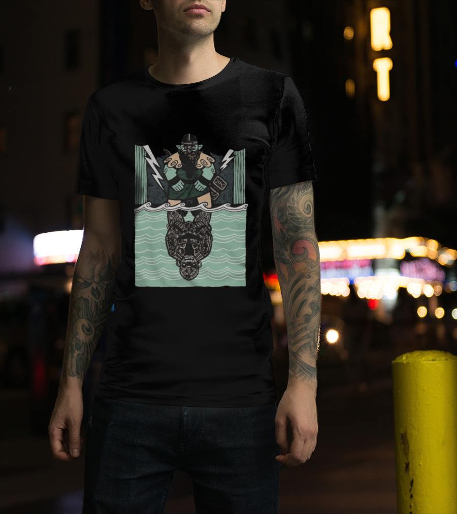 Reflections Of Tolv Norse Viking Thunder God And Mythology Reflection T-Shirt