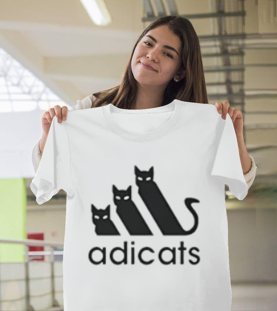 Adicats Funny Cat Lover Parody Catdad Catmom Joke T-Shirt