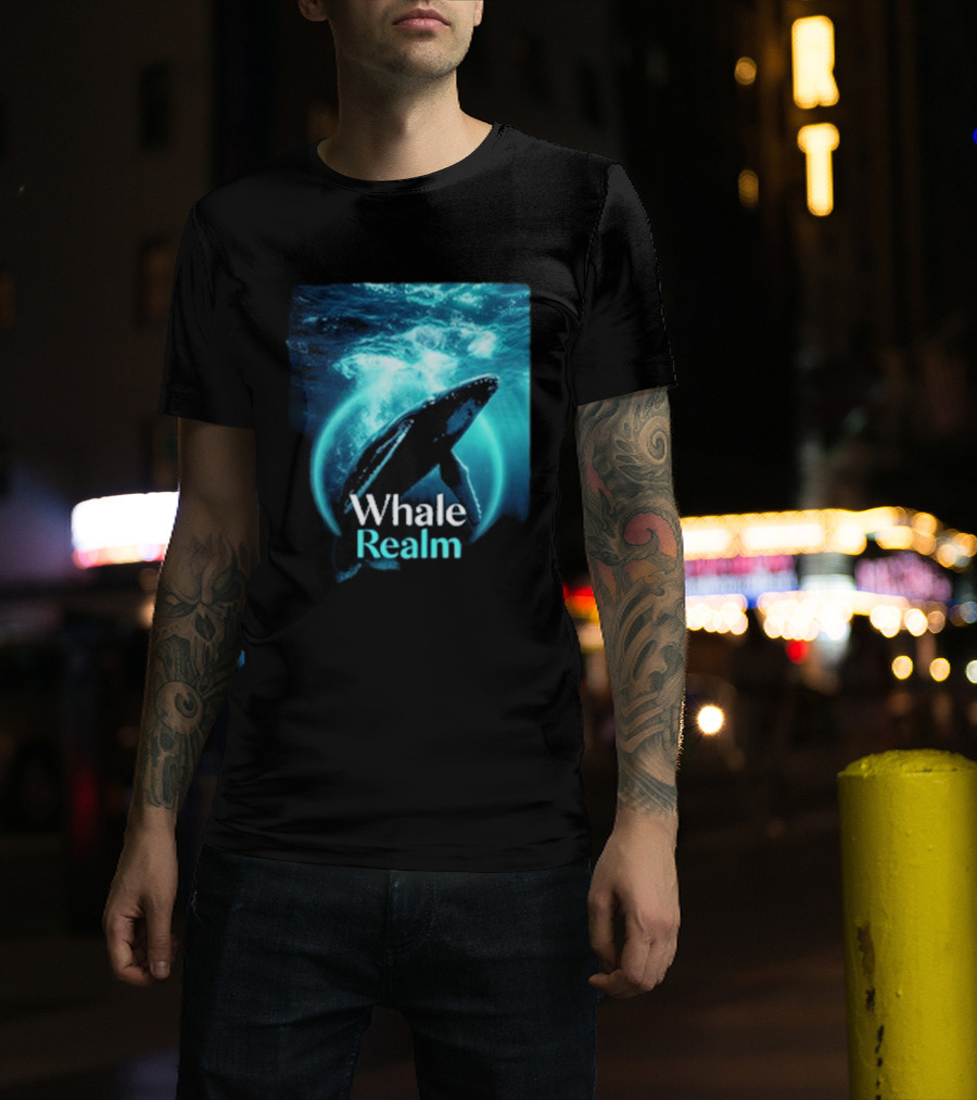 Whale Realm Cinematic Underwater Escape T-Shirt
