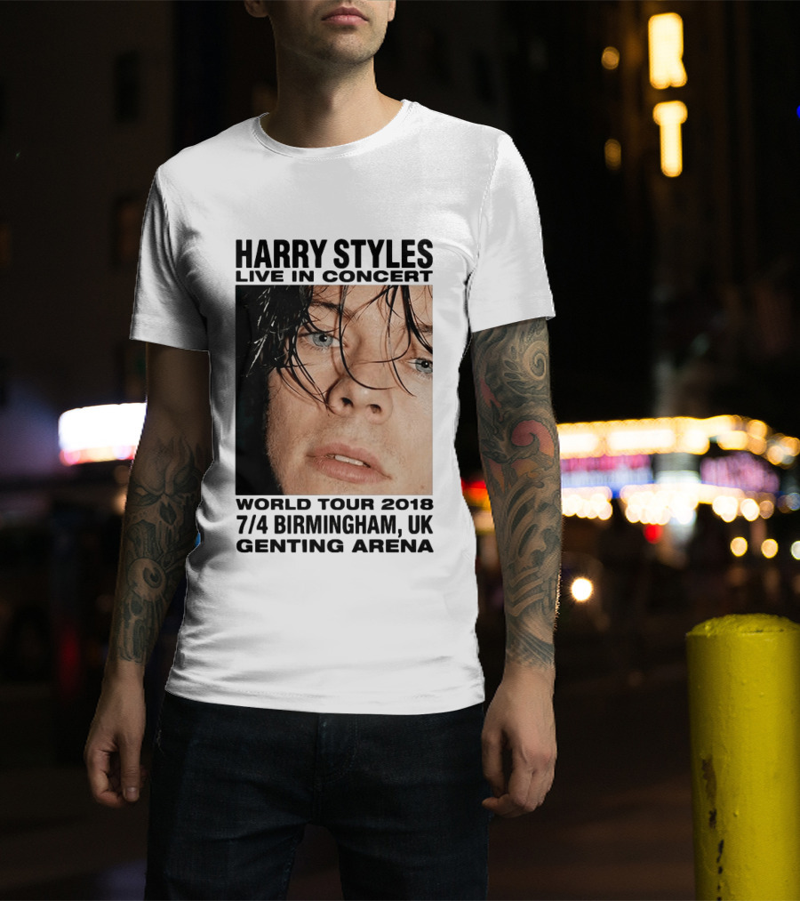Harry Styles Live In Concert World Tour 2018 Birmingham UK Genting Arena T-Shirt