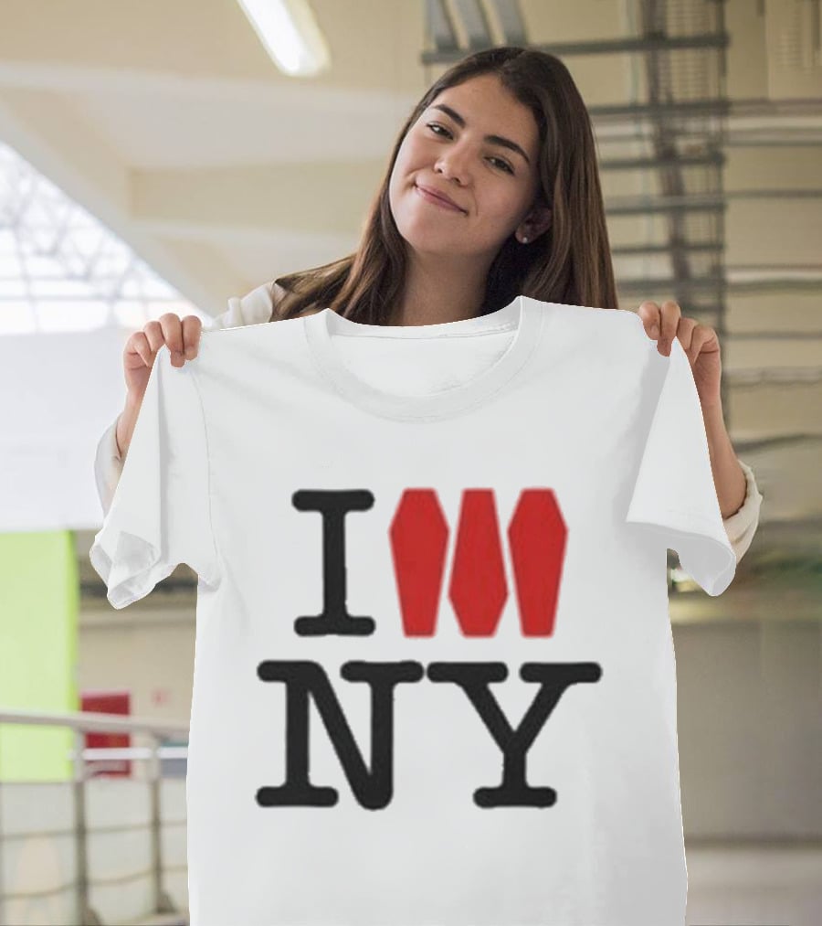 I Love NY Coffin Icon Parody Trend T-Shirt
