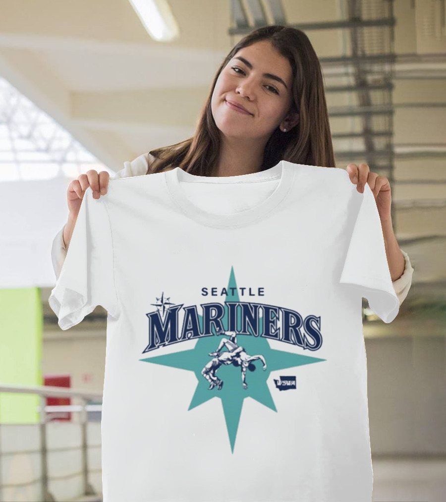 Seattle Mariners WA State Wrestling Association T-Shirt