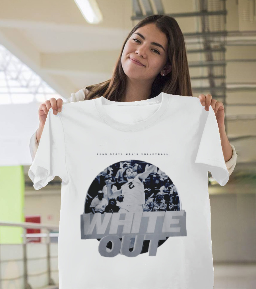 Penn State Nittany Lions Men's Volleyball White Out 2026 Player Action T-Shirt