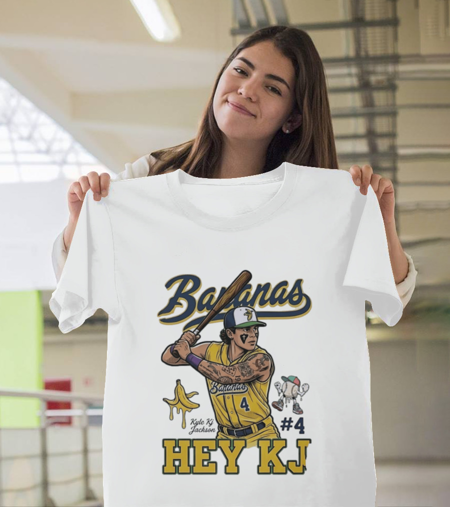 Bananas Kyle Kj Jackson Number 4 Hey KJ T-Shirt