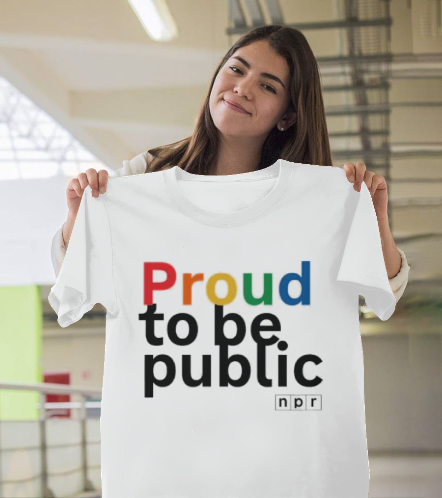 Proud To Be Public Colorful Pride T-Shirt