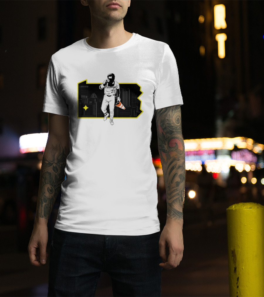 Pittsburgh Pirates Ryan O'Hearn Fear The Cone 29 City Skyline T-Shirt