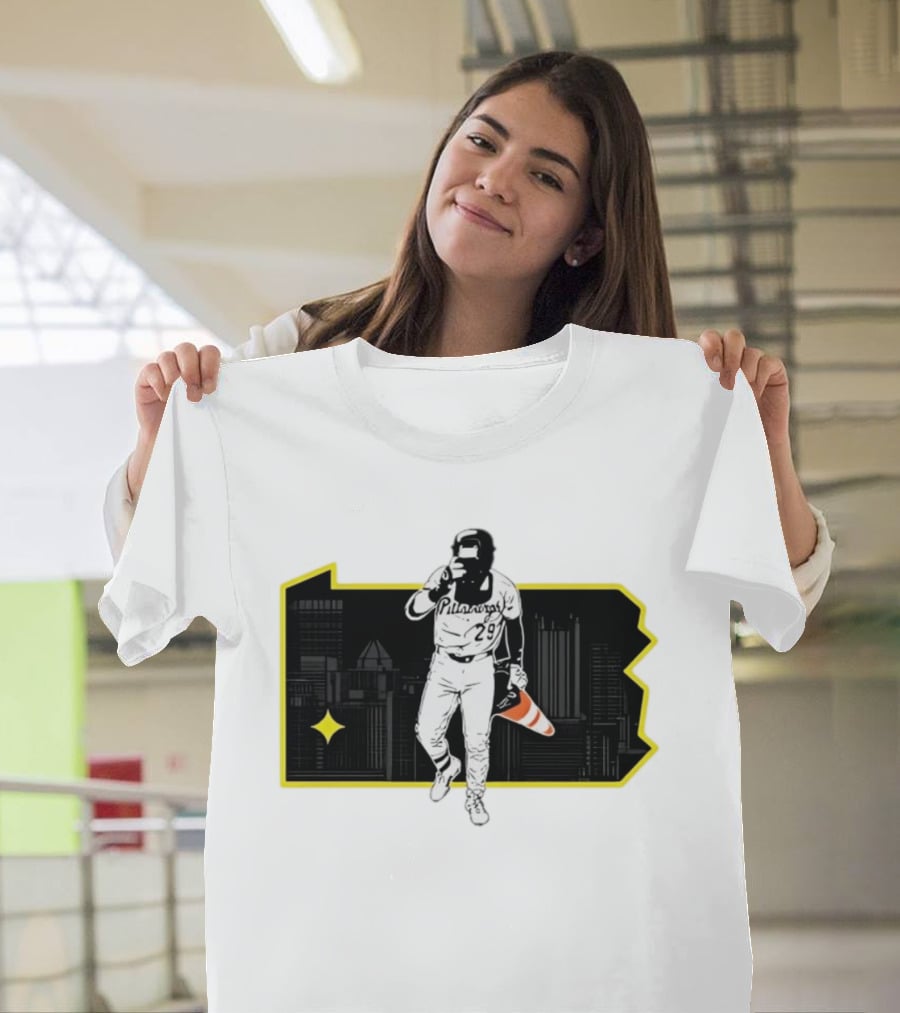 Pittsburgh Pirates Ryan O'Hearn Fear The Cone 29 City Skyline T-Shirt