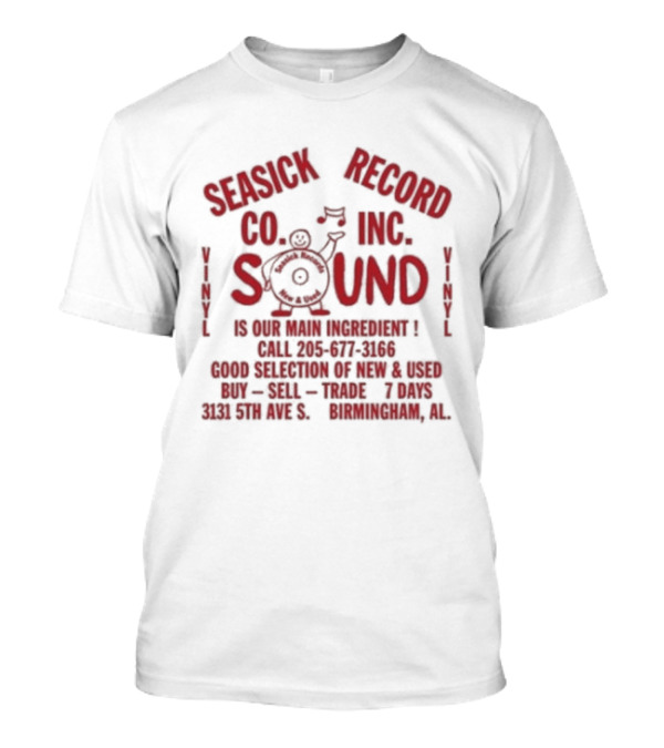 Seasick Record Co Inc Sound Birmingham Alabama 35 RPM 8732 Avenue C Suite Voice Mixes T-Shirt