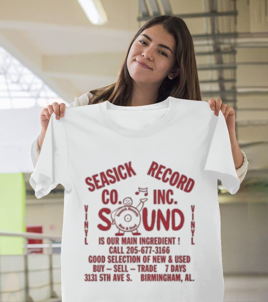 Seasick Record Co Inc Sound Birmingham Alabama 35 RPM 8732 Avenue C Suite Voice Mixes T-Shirt