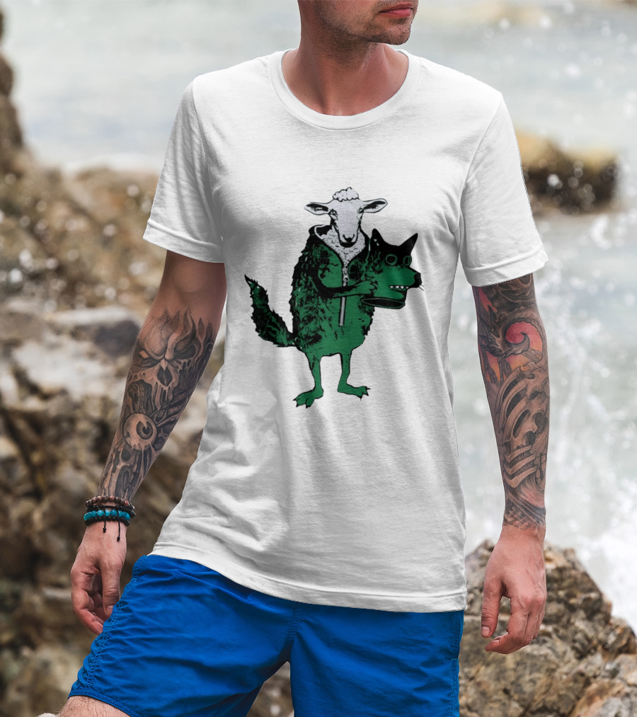 Sheep In Wolf's Clothing Humorous Animal Disguise Joke T-Shirt