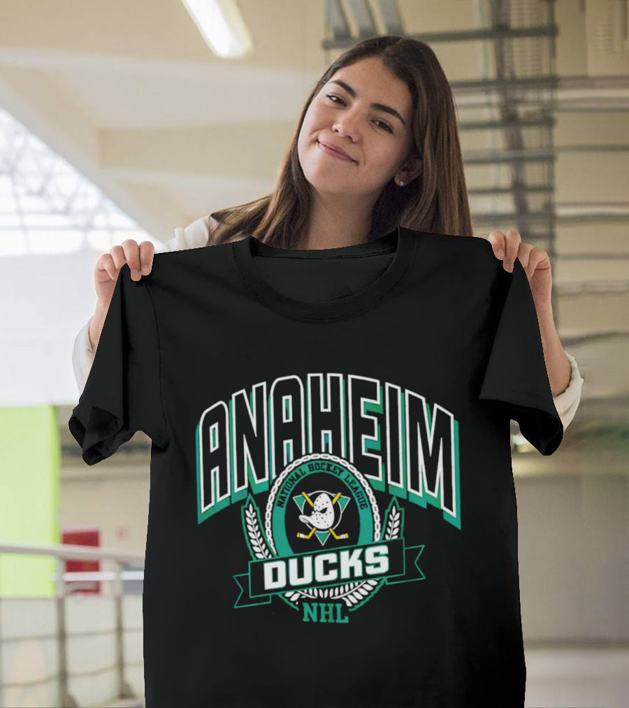 Anaheim Ducks National Hockey League Retro Emblem 2026 T-Shirt