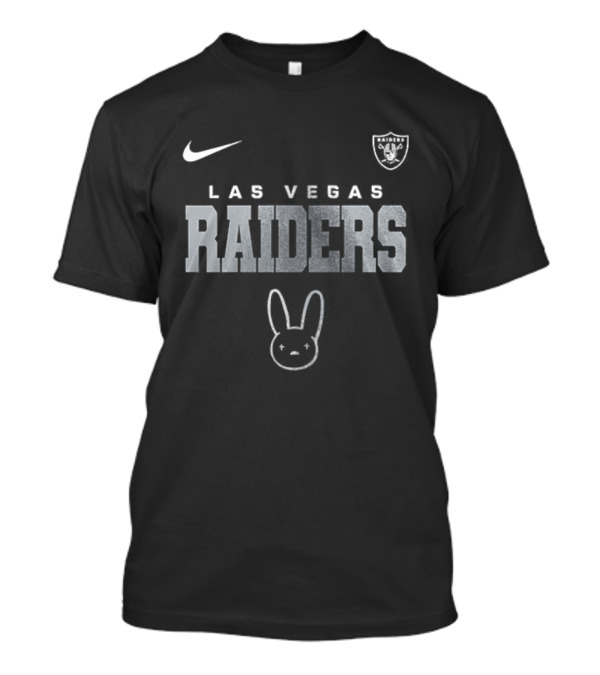 Las Vegas Raiders Bad Bunny El Conejo Malo Vision Skull Nike Collaboration T-Shirt