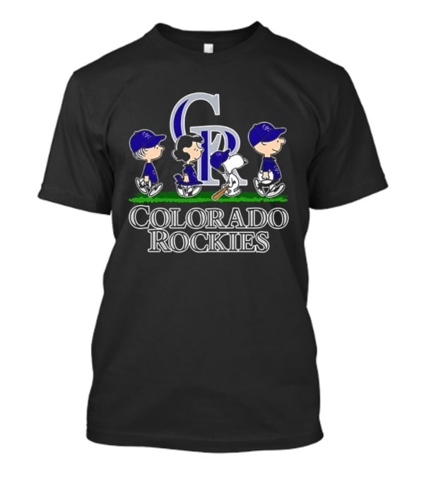 Colorado Rockies Snoopy Charlie Brown Linus Lucy Baseball 2026 T-Shirt