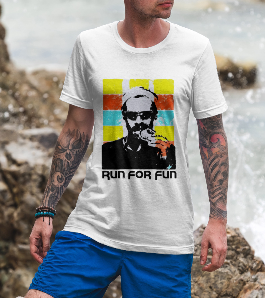 Together Tour Amsterdam Run For Fun 2026 Icon With Sunglasses Eating Pizza T-Shirt