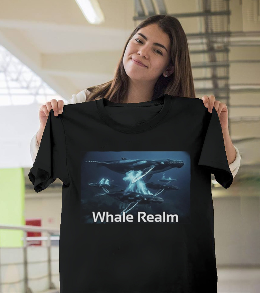 Whale Realm Ocean Scene Aquatic World T-Shirt