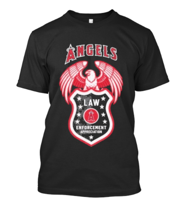 Angels Law Enforcement Appreciation 2026 Eagle Shield T-Shirt