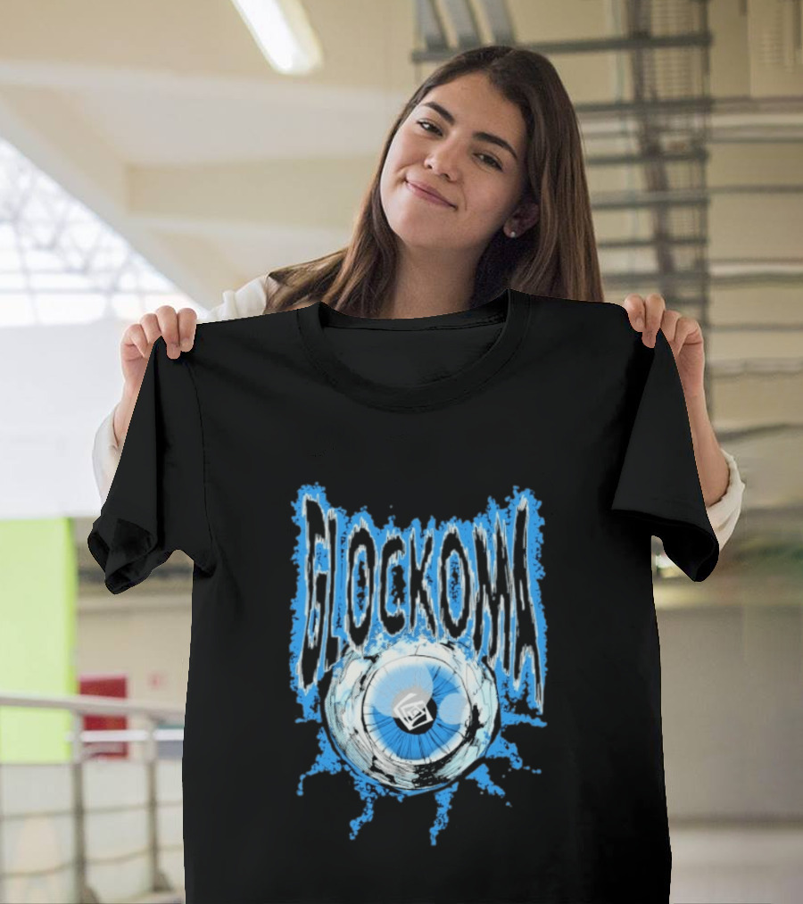 Key Glock Glockoma Eyeball Blue Splash T-Shirt