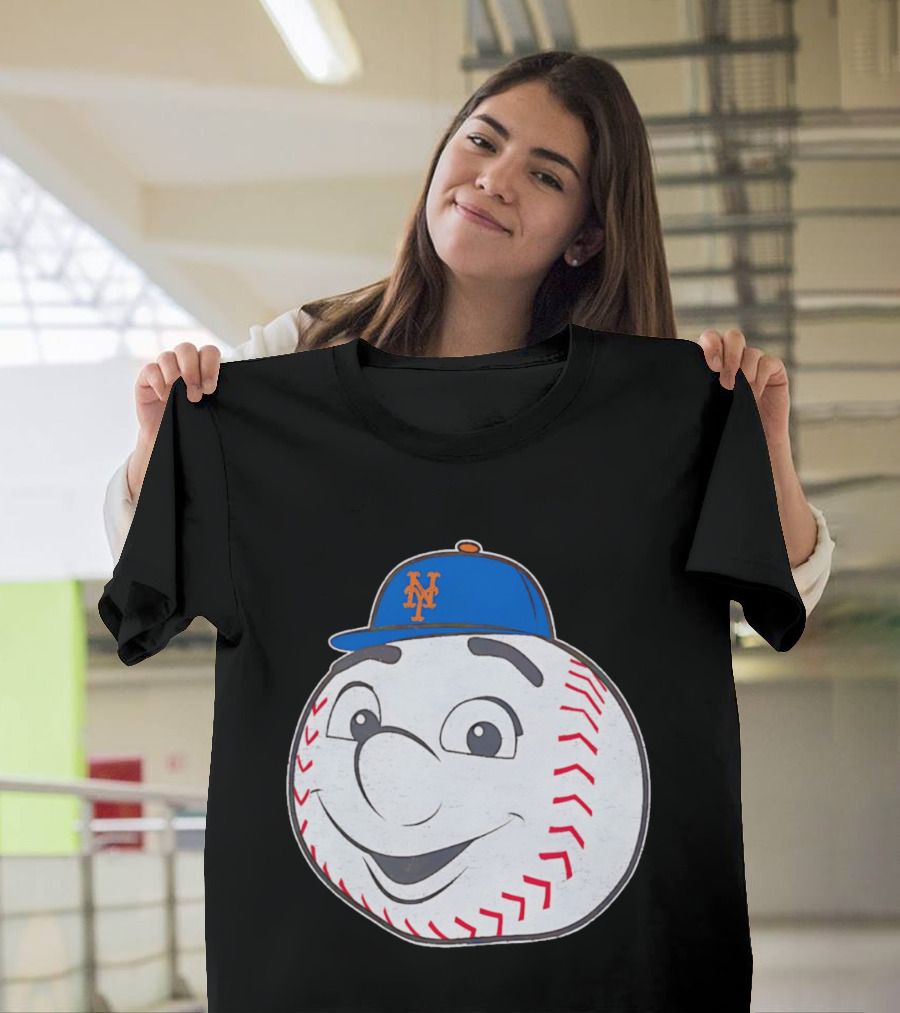 New York Mets Mr. Met Big Face Baseball 2026 T-Shirt