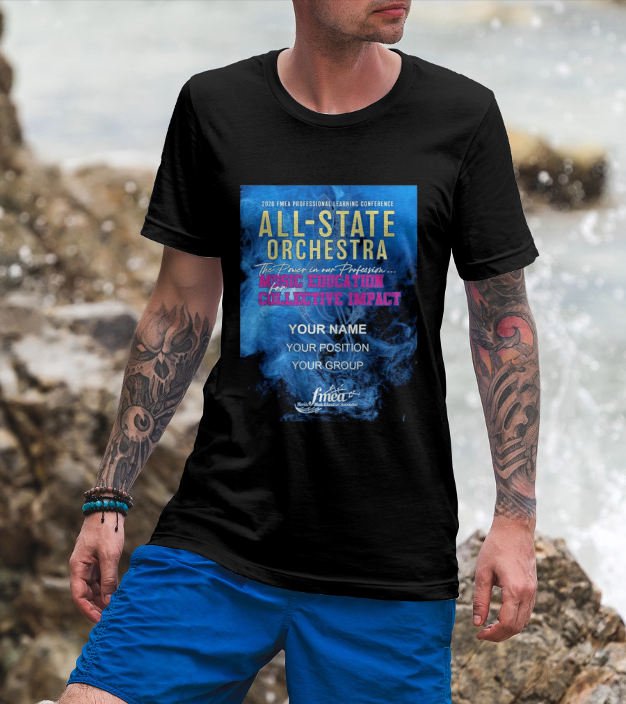 2026 FMEA Professional Learning Conference All State Orchestra Music Education For Collective Impact T-Shirt