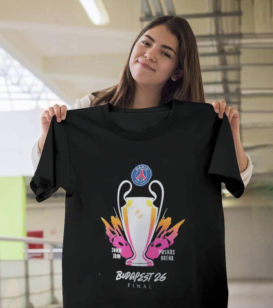 PSG Budapest 26 Final Champion's Trophy Paris Arena T-Shirt
