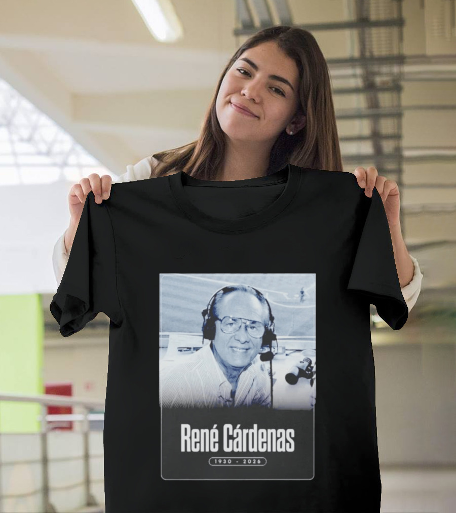 Rene Cardenas 1930 2026 Celebrating Legacy In Broadcasting T-Shirt