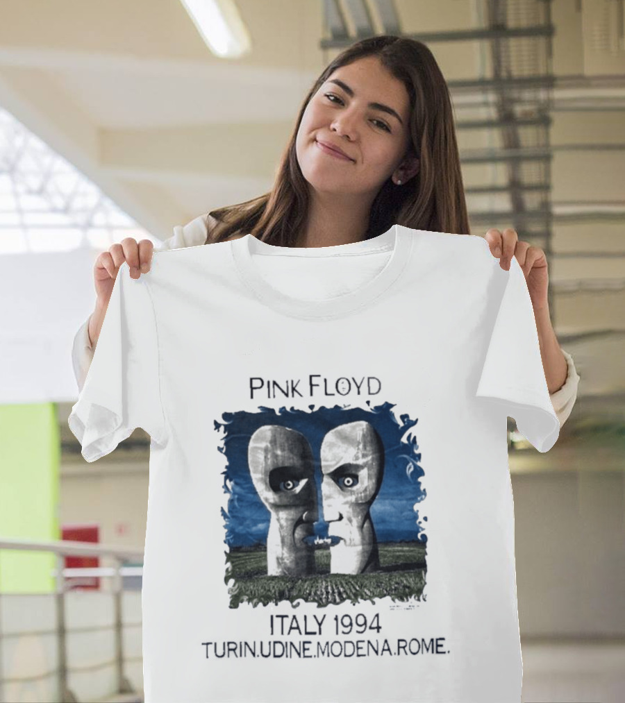 Pink Floyd Italy 1994 Turin Udine Modena Rome Faces T-Shirt