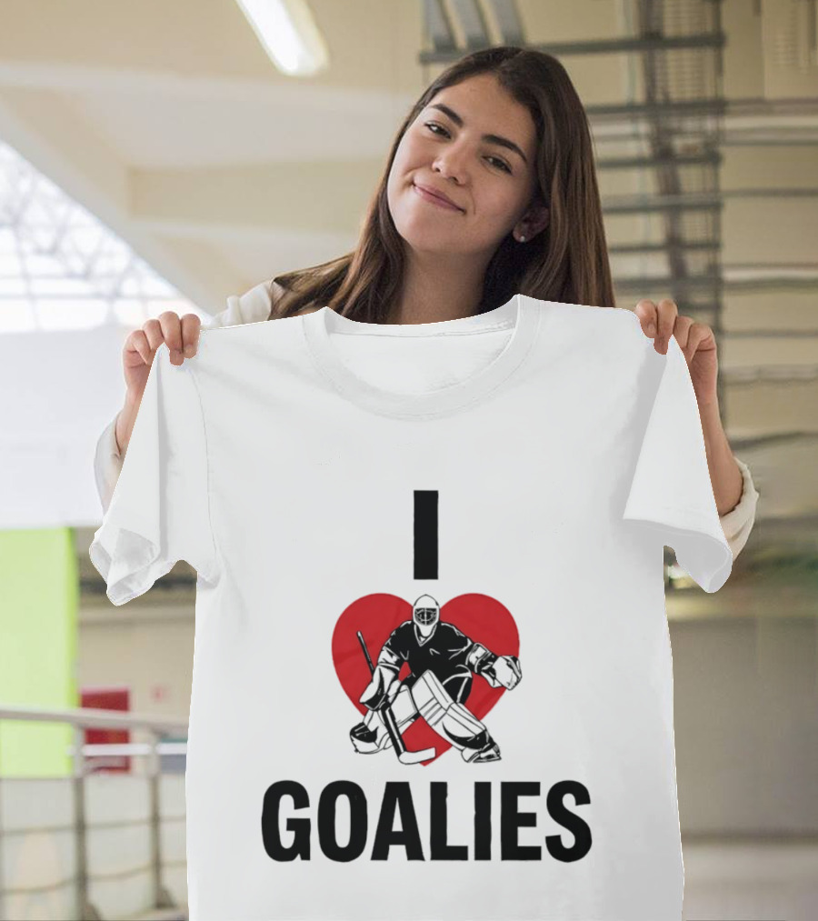 Dan Vladar Ice Hockey I Love Goalies Philadelphia Flyers T-Shirt