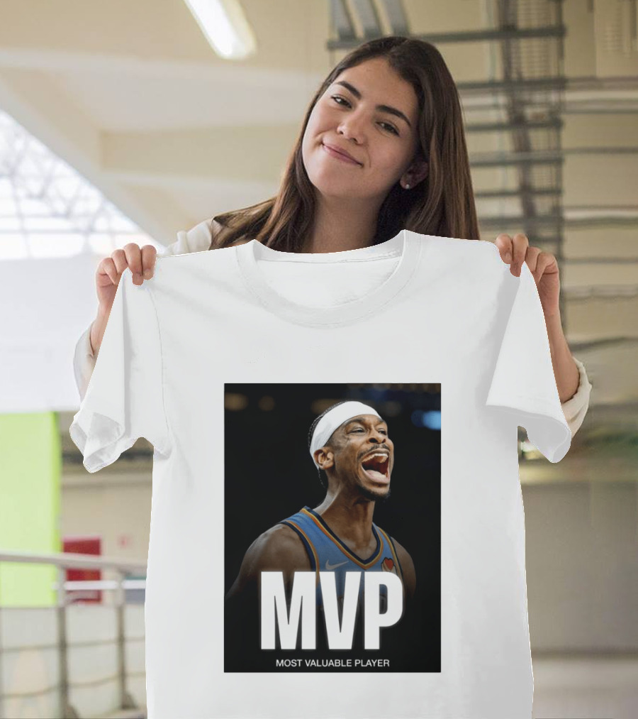 Shai Gilgeous Alexander MVP Most Valuable Player OKC Thunder Celebration T-Shirt