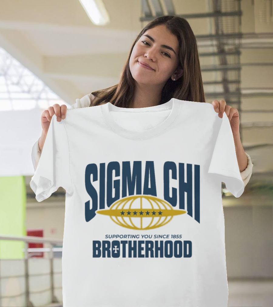 Sigma Chi Supporting You Since 1855 Brotherhood Stars T-Shirt
