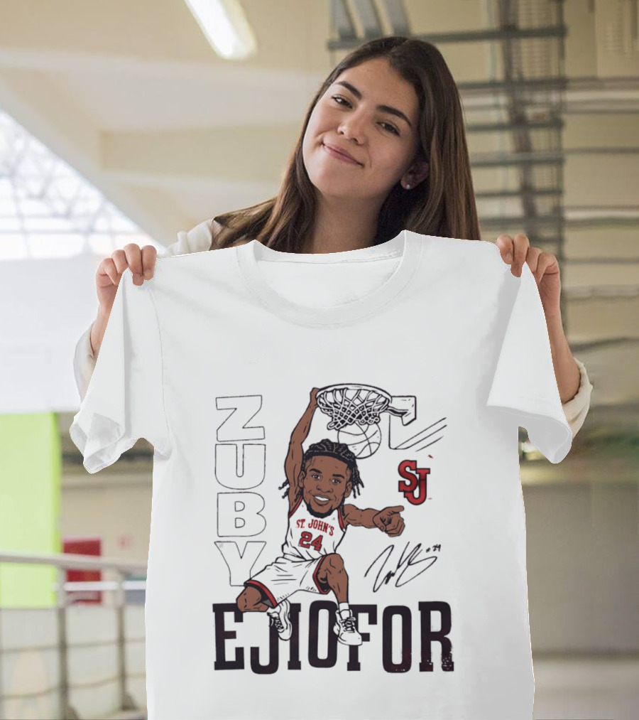Zuby Ejiofor St. John's Red Storm Slam Dunk Basketball SJ 24 T-Shirt
