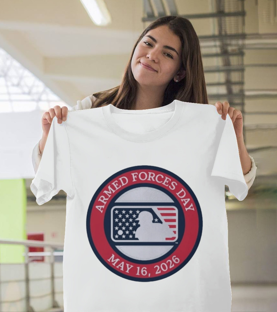 MLB Armed Forces Day May 16 2026 Stars And Stripes Circle T-Shirt