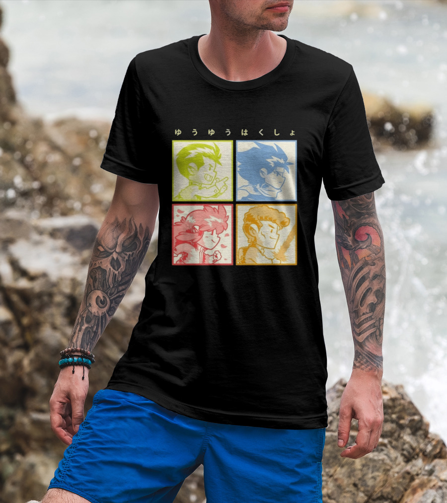 YuYu Hakusho Anime Characters Japanese Manga Series T-Shirt
