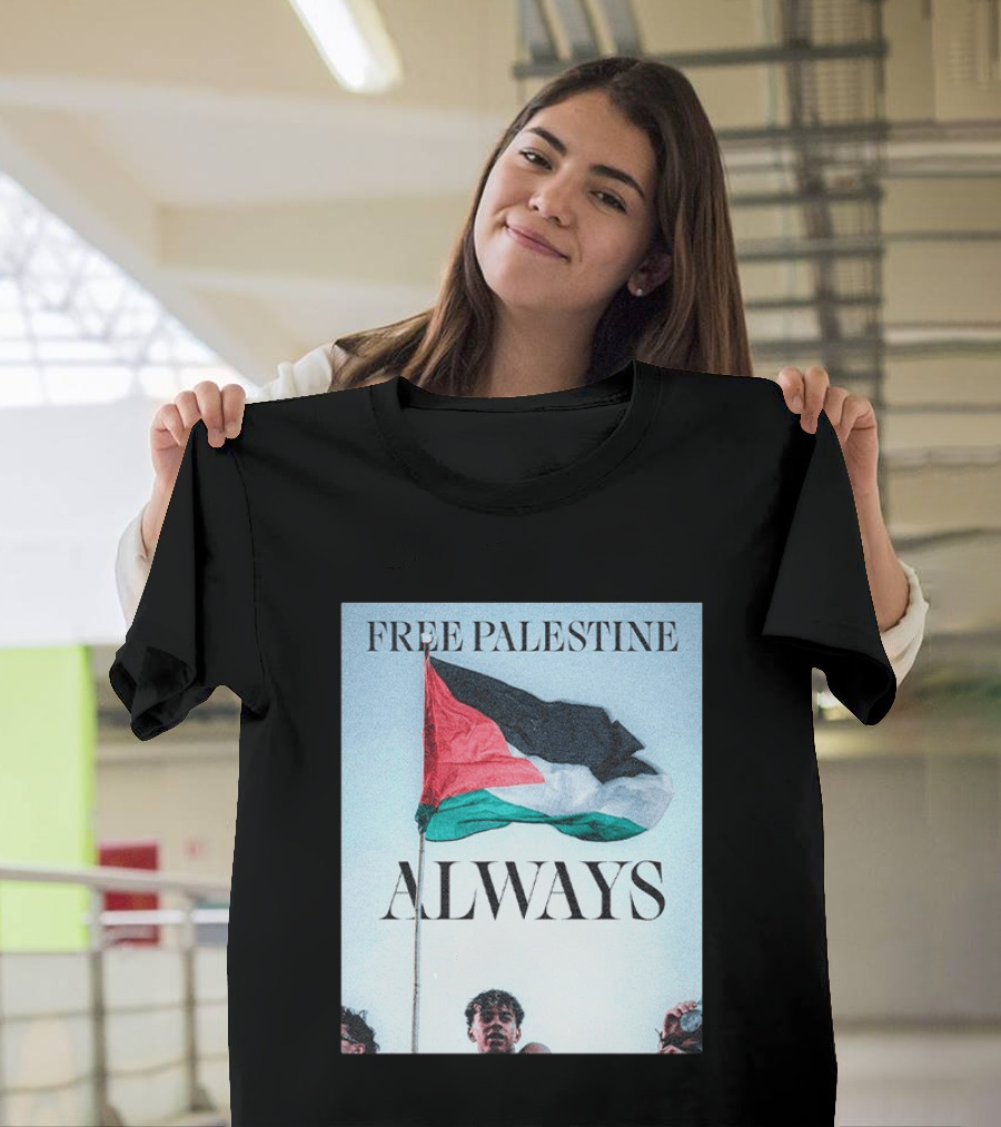 Barcelona FC Lamine Yamal Free Palestine Always Flag T-Shirt