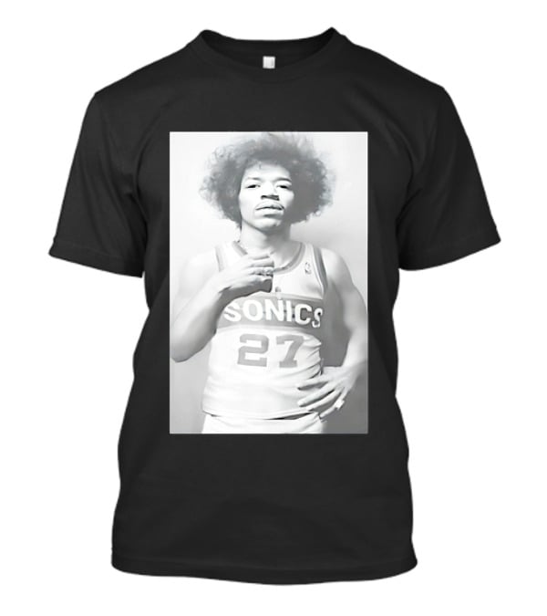 Jimi Hendrix Seattle Sonics Jersey 27 T-Shirt