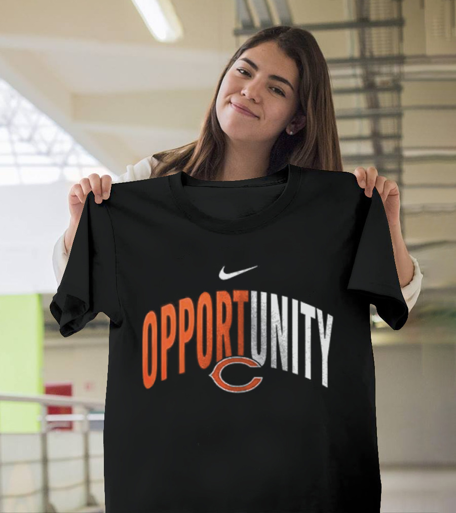 Chicago Bears Opportunity Nike Swoosh C T-Shirt
