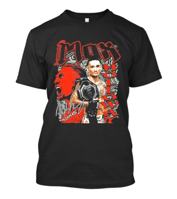 Max Holloway 2026 Bold Red Fighter T-Shirt