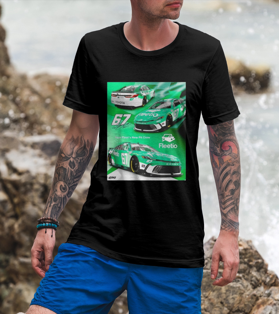 Corey Heim 23XI Racing Toyota Camry XSE Fleetio NASCAR 67 T-Shirt